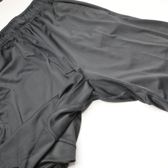 Nike Pro Dri-Fit Youth Shorts Grey Loose Drawstring Elastic Waist Swoosh Pocket - Picture 12 of 13